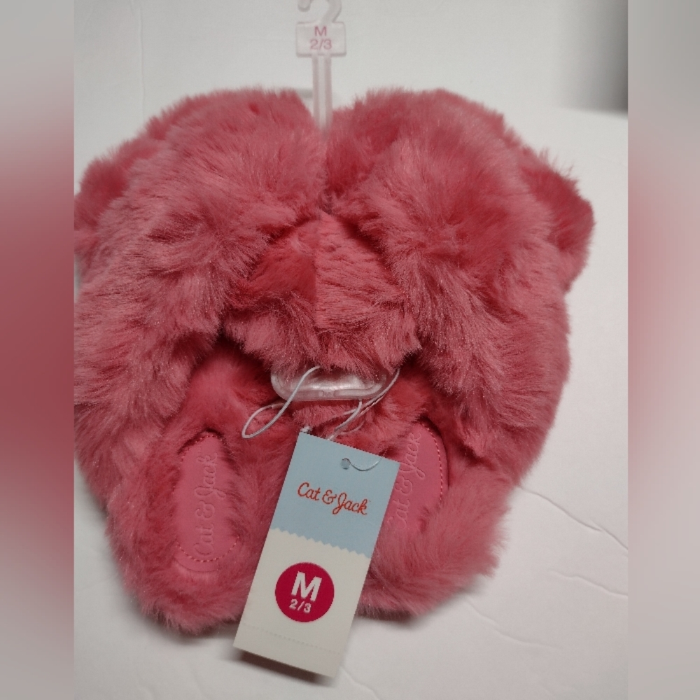 Cat and jack furry slippers